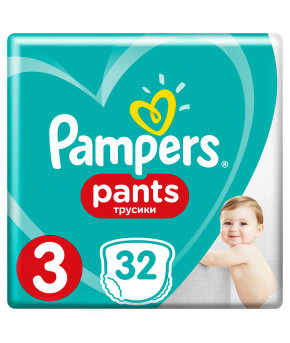 Подгузники-трусики Pampers Pants 3 (6-11кг) 32шт