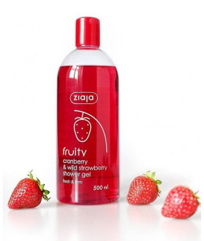 Гель для душа Ziaja baby Fruity Cranberry&Wild Strawberry клюква и земляника 500мл