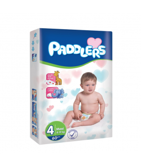 Подгузники Paddlers 4 (7-14кг) 60шт