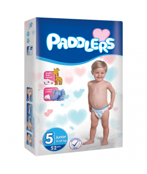 Подгузники Paddlers 5 (11-18кг) 52шт