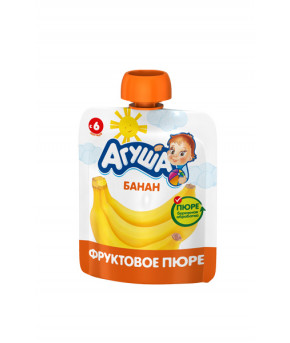 Пюре Агуша банан gualapack 90г 