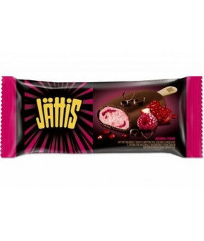 Мороженое на палочке Jattis Малина-гранат в молочном шоколаде 75г