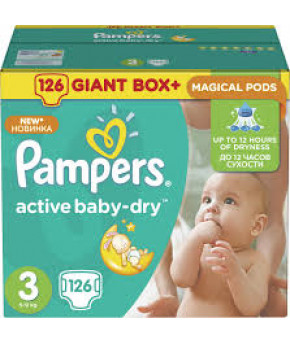 Подгузники Pampers Active Baby 3 (4-9 кг) 126шт