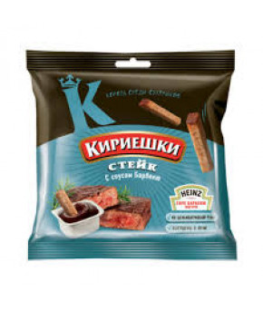 Сухарики Кириешки ржаные стейк с соусом Барбекью 60г