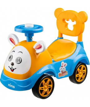 Автомобиль-каталка NINO Зайка со звуком Blue