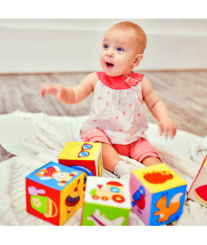 Развивающие кубики Мякиши Предметы большие 6шт