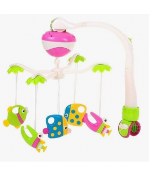 Каруселька Крошка я Рыбки с пластиковыми игрушками (на батарейках)