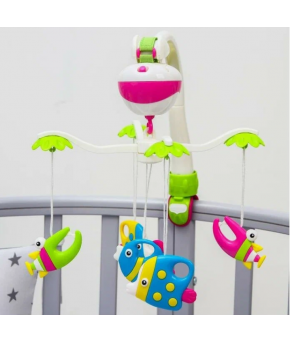 Каруселька Крошка я Рыбки с пластиковыми игрушками (на батарейках)