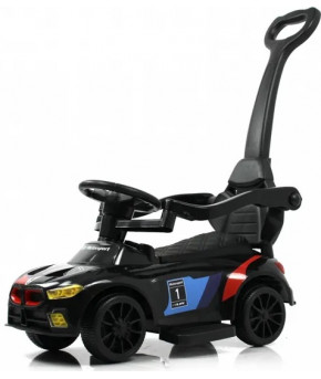 Автомобиль-каталка RiverToys BMW M-Power с ручкой со светящимися фарами и звуком Red