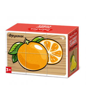 Развивающие кубики BabyToys Фрукты 6шт