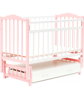 Кровать детская Bambini Classic 10, бело/розовый