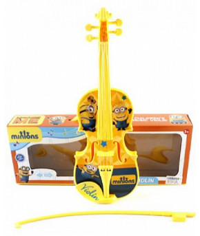 Скрипка детская Minions 44см (в коробке с ручкой)