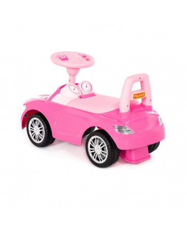 Автомобиль-каталка Полесье SuperCar №1 со звуковым сигналом розовая (в коробке)
