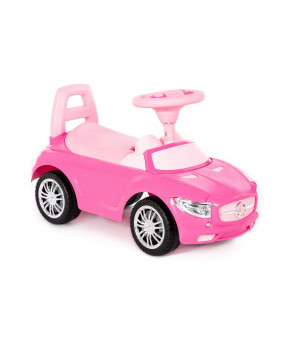 Автомобиль-каталка Полесье SuperCar №1 со звуковым сигналом розовая (в коробке)
