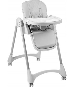 Стульчик для кормления NINO Tummy White Silver