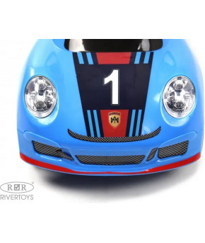 Автомобиль-каталка RiverToys Porsche со светящимися фарами и звуком Blue