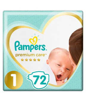 Подгузники Pampers Premium Care 1 (2-5кг) 72шт