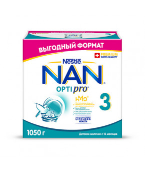 Смесь Nestle NAN 3 OPTIPRO молочная 1050г