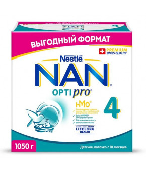 Смесь Nestle NAN 4 OPTIPRO молочная 1050г