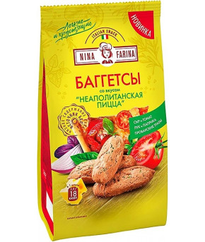 Баггетсы Nina Farina со вкусом Неополитанская пицца 65г