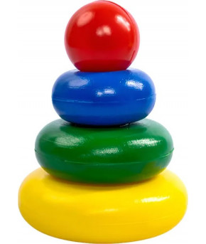 Развивающая пирамидка Десятое королевство Пирамидка Малышок-3Ш (в сеточке)