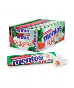 Жевательная резинка Mentos Pure Fresh со вкусом арбуза 15,5г