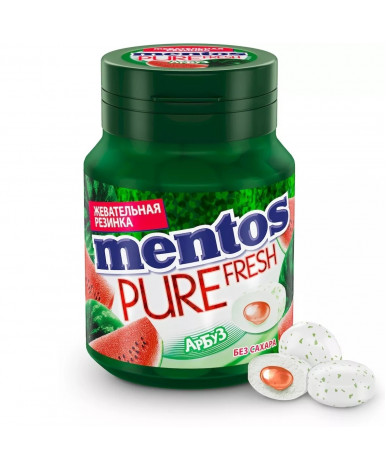 Жевательная резинка Mentos Pure Fresh со вкусом арбуза 54г