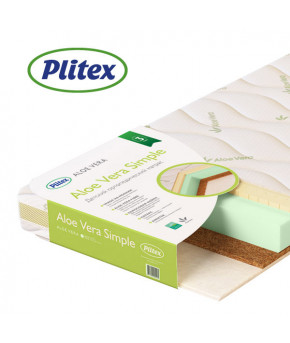 Матрас Plitex Aloe vera Simple, 119х60х12см