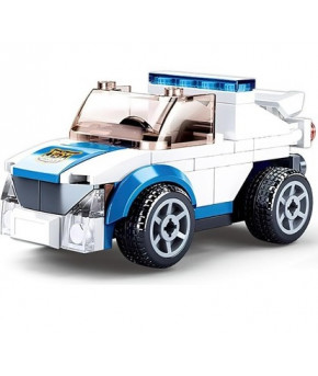 Конструктор Sluban Полицейский автомобиль мини (в пакете) АКЦИЯ