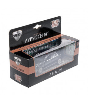 Модель Aurus Senat 1:43 инерционная черный (в коробке)   
