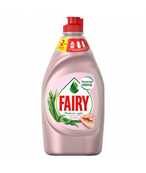 Средство для мытья посуды Fairy нежные руки Розовый жасмин Алоэ Вера 450мл