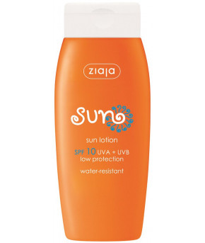 Лосьон солнцезащитный Ziaja baby Sun SPF-10 водостойкий 150мл