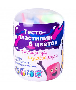 Тесто-пластилин Genio Kids Мини-набор для лепки 6цв