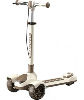 Самокат Ricos Flash с ручным тормозом Brown/Beige