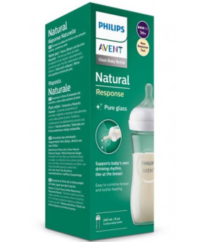 Бутылочка Avent Natural стеклянная Response 240мл (цена за 1шт)