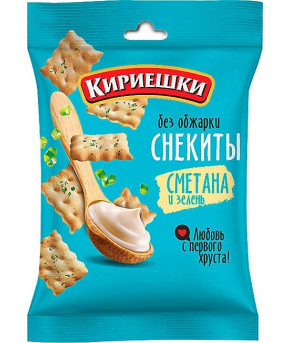 Снекиты Кириешки со вкусом сметаны с зеленью 60г