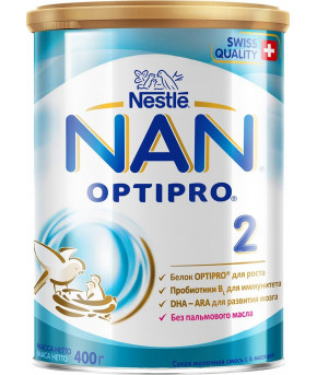 Смесь Nestle NAN 2 OPTIPRO молочная 400г