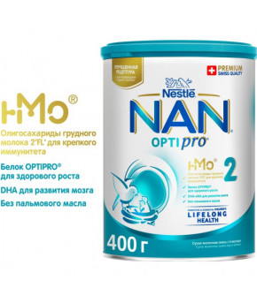 Смесь Nestle NAN 2 OPTIPRO молочная 400г