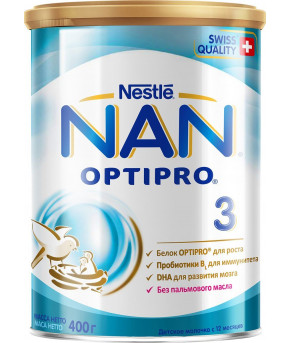 Смесь Nestle NAN 3 OPTIPRO молочная 400г