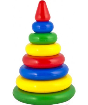 Развивающая пирамидка Десятое королевство Пирамидка Малышок-7К (в сеточке)