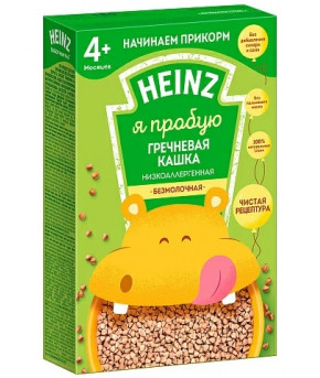 Каша Heinz низкоаллергенная гречневая безмолочная 180г