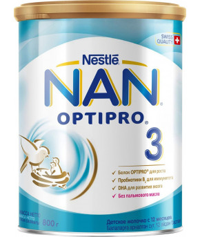 Смесь Nestle NAN 3 OPTIPRO молочная 800г