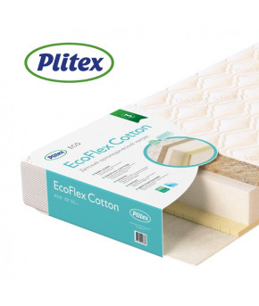 Матрас Plitex EcoFlex Cotton, 119х60х12см
