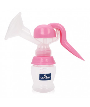 Молокоотсос ручной Lorelli с бутылочкой Pink 150мл 