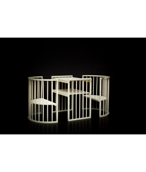 Кровать трансформер 7в1 Bambini М 14, колесо, слоновая кость