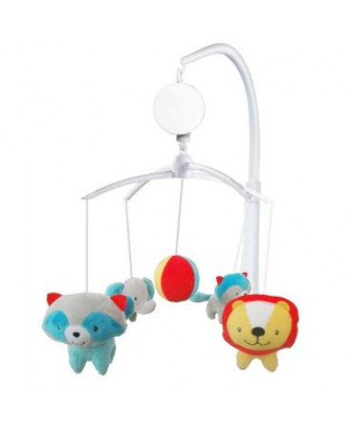 Каруселька BabyMix Джунгли с плюшевыми игрушками