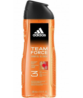 Гель для душа Adidas Team Force 3 в 1 парфюмированный 400мл