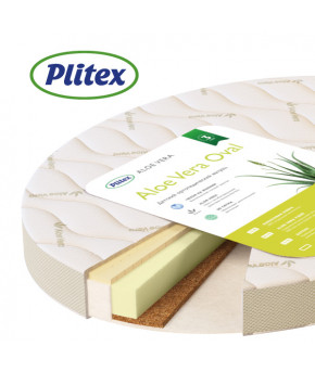 Матрас овальный Plitex Aloe vera Oval, 125х75х10см