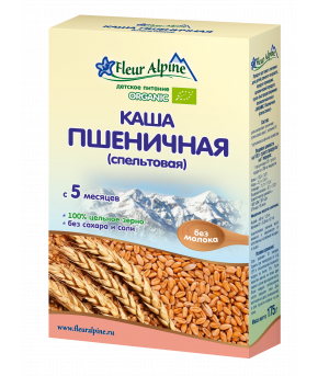 Каша Fleur Alpine Organic пшеничная безмолочная 175г