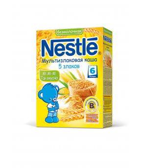 Каша Nestle мультизлаковая 5 злаков безмолочная 200г